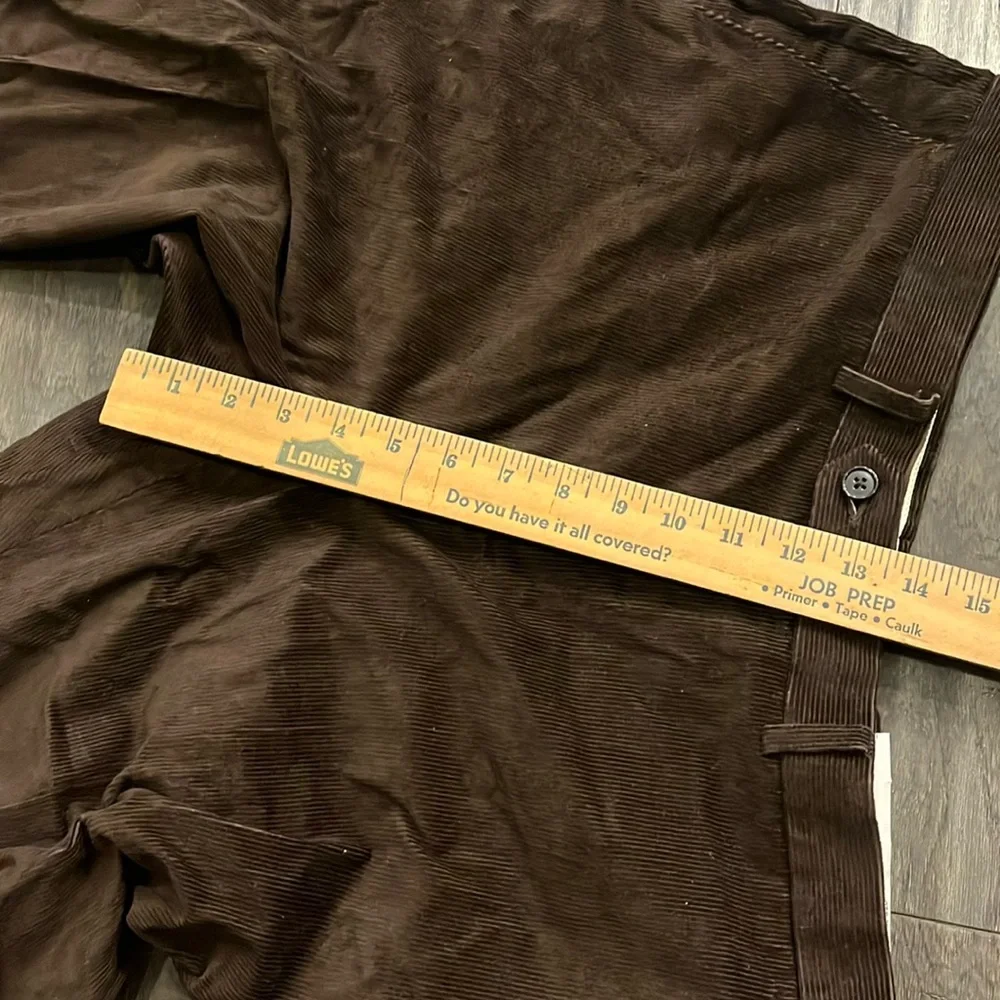 Lauren Ralph Lauren Dewhurst Flat Front Corduroy Pants Dark brown new Mens 36x32